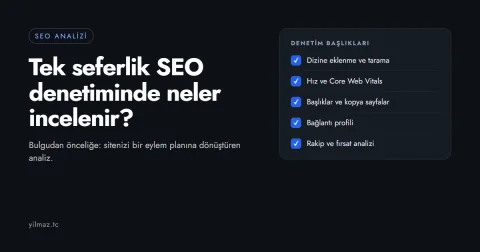 SEO Analizi: Tek Seferlik SEO Denetiminde Neler İncelenir?